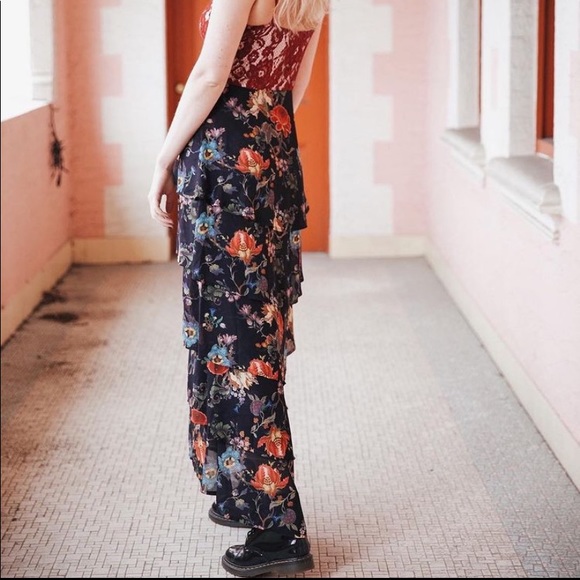 •fridayiminlove• {Cascade Dreams} Maxi Dress (navy / burgundy) - Picture 11 of 17